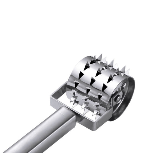 Martillo Ablandador de Carne de Acero Inoxidable con Rodillo Perforador - Image 10