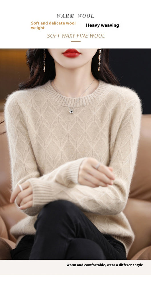 Suéter Jacquard Grueso para Mujer - Abrigo Cálido Otoño Invierno - Image 23