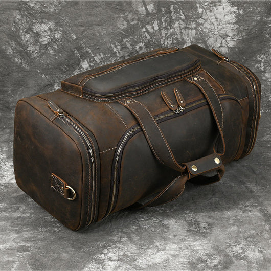 Bolsa Cruzada de Cuero Genuino para Hombre - Gran Capacidad - Image 4