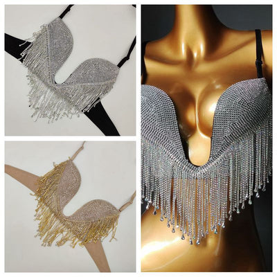 Bikini Triángulo Diamond Tassel con Copa Micro Reforzada - Image 7