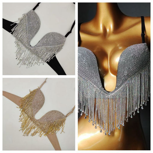 Bikini Triángulo Diamond Tassel con Copa Micro Reforzada - Image 7