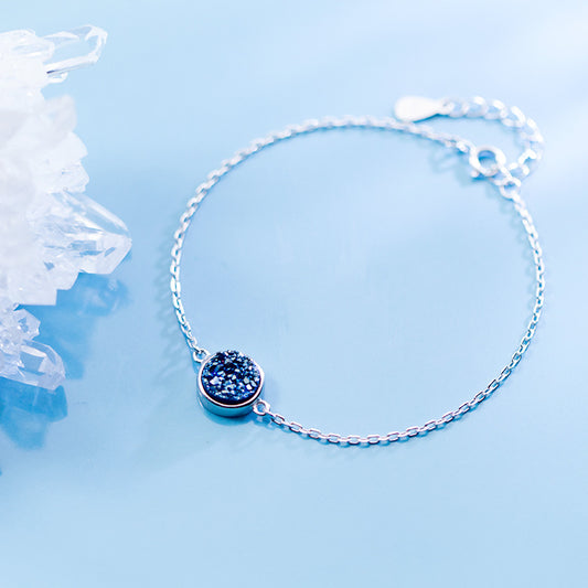 Pulsera de Plata S925 Estilo Cianita Sintética Mujer Coreano - Image 2