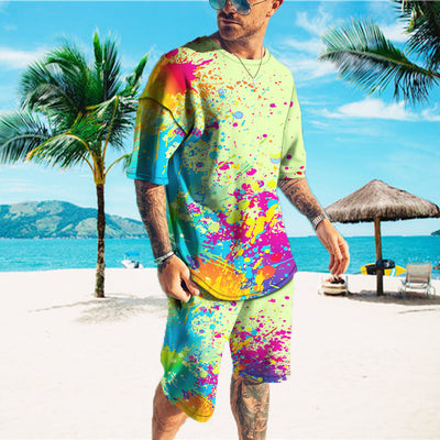 Traje Deportivo Casual Hombre Estampado Fresco - Image 3