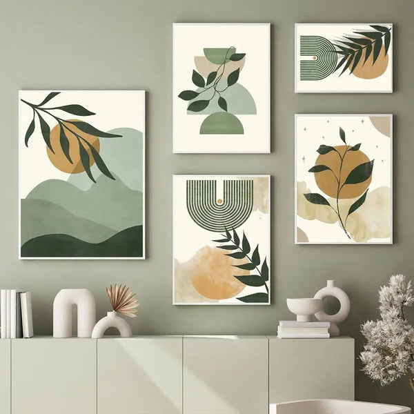 Cuadro Decorativo de Plantas Verdes