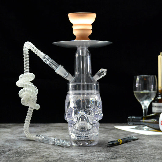 Cachimba Acrílica Árabe con Calavera Iluminada - Image 2