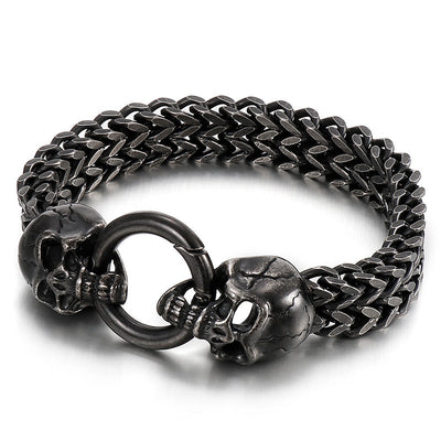 Anillo Calavera Retro en Acero Titanio para Hombre - Image 10