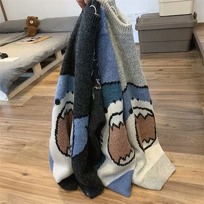 Suéter Holgado Grueso de Invierno con Estilo Personalizado - Image 10
