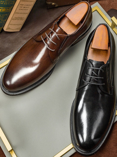 Zapatos de Cuero Ejecutivo Estilo Coreano para Hombre - Image 12