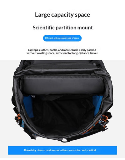 Mochila de Viaje y Senderismo Impermeable de Gran Capacidad - Image 14