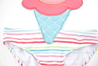 Traje de Baño Enterizo para Niñas - Diseño Fuente Térmica - Image 14