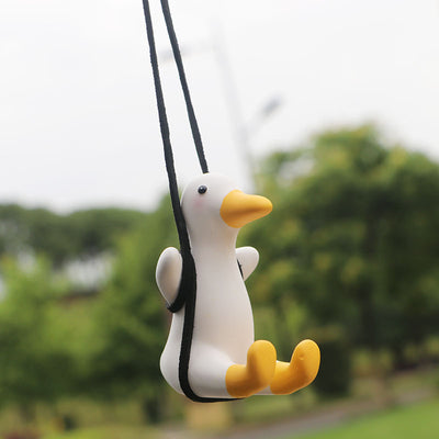Adorno Colgante Pato Anime para Espejo Retrovisor - Ambientador y Decoración Auto