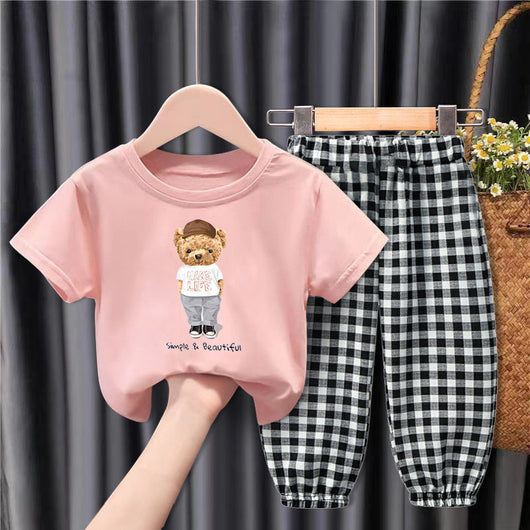 Conjunto de Pantalones Cuadros Sueltos Antiinsectos para Niños - Diseño Moderno y Cómodo - Image 3