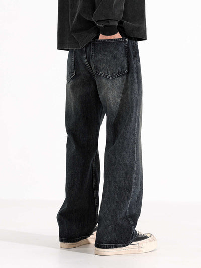 Pantalones Vaqueros Rectos Holgados Estilo Retro Americano para Hombre - Image 5