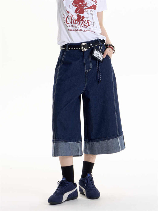Jeans Retro Hot Girl con Efecto Plisado - Image 3