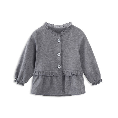 Cardigan Bebé con Cuello Volante - Chaqueta Primavera Otoño Estilo Internacional - Image 5