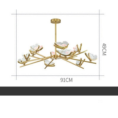 Lámpara de Araña en Cobre Macizo: Elegancia Minimalista para tu Hogar - Image 6