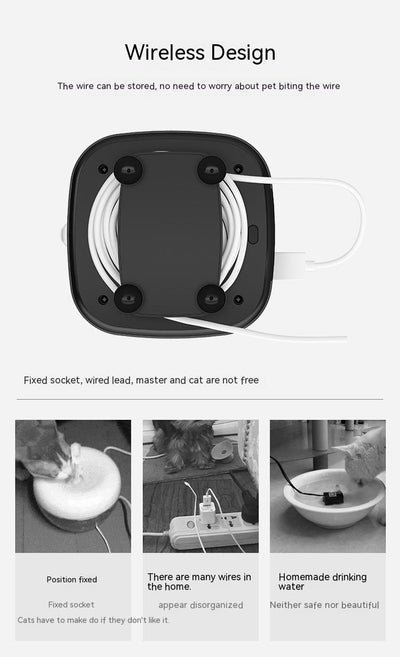 Bebedero Automático para Gatos con Carga Inalámbrica Inteligente - Image 13