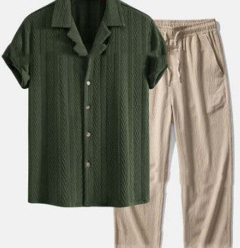 Traje Holgado de Manga Corta para Hombre - Image 13