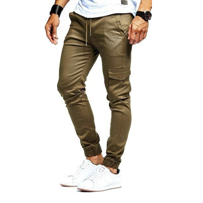 Pantalones Deportivos Casuales de Hombre en Colores Sólidos - Image 9