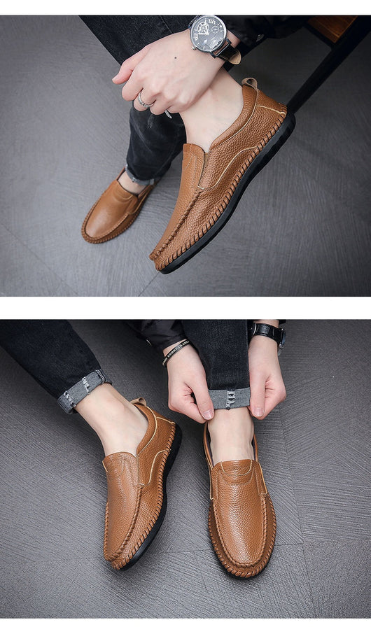 Zapatos Casuales de Cuero para Hombre sin Cordones - Image 25
