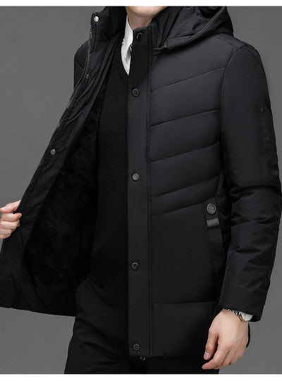 Elegante Abrigo Acolchado de Terciopelo para Invierno - Image 7