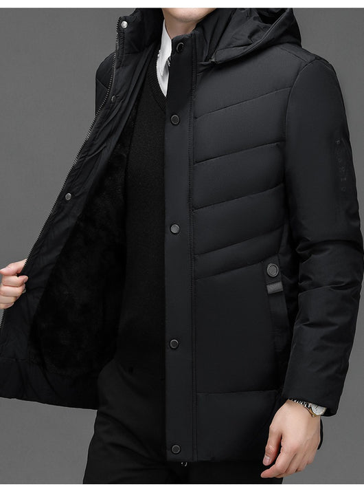 Elegante Abrigo Acolchado de Terciopelo para Invierno - Image 7