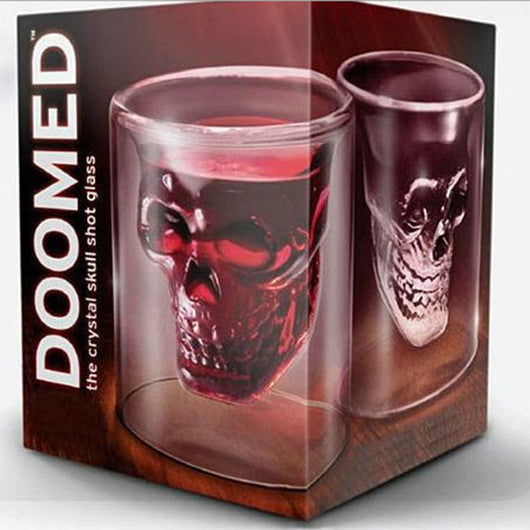 Vaso de Cristal Doble Transparente con Diseño Calavera - Image 25