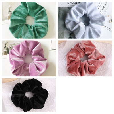 Elástico para Cabello de Terciopelo - Accesorio de Moda para Coleta - Image 26