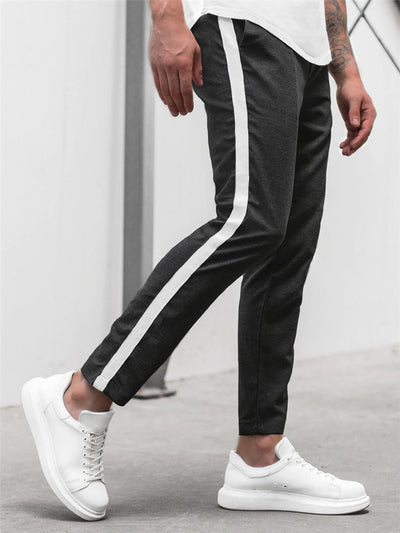 Pantalones Slim Ajustados con Rayas Horizontales para Hombre - Image 6