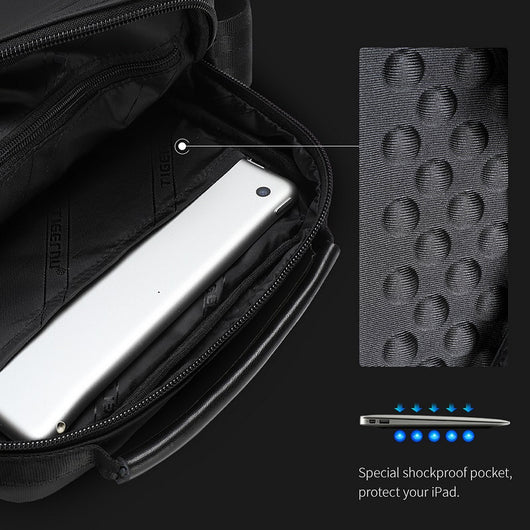 Bolsa Mensajero Impermeable para Hombre - Estilo Ejecutivo Minimalista - Image 12