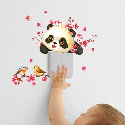 Vinilo Decorativo Rama de Cerezo con Panda Gigante - Image 6