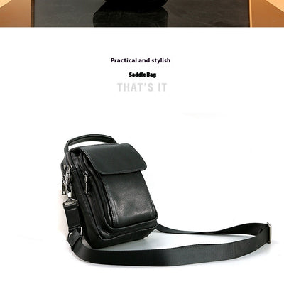 Bolsa Mensajera de Cuero Genuino Retro - Estilo Casual para Hombre - Image 10