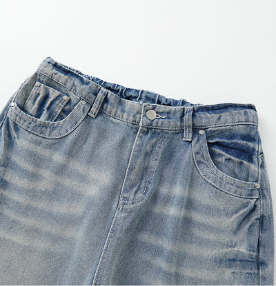 Jeans Rectos Anchos Estilo Americano para Hombre - Image 14