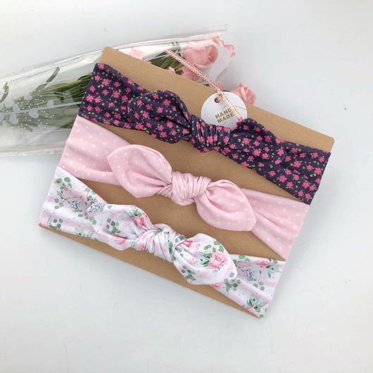 Set de 3 Diademas Infantiles con Moños Estampados - Image 21