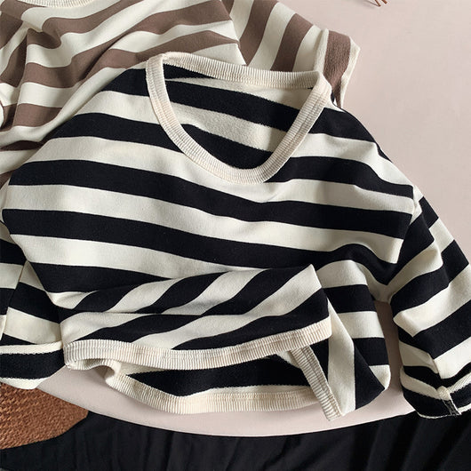 Blusa Casual Infantil con Rayas Modernas - Image 9