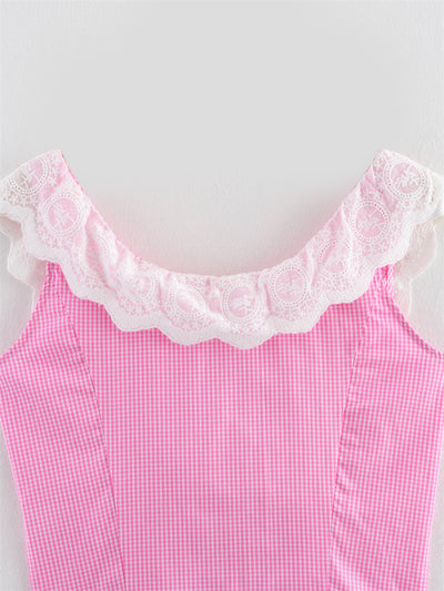 Top Encaje Estilo Americano con Tirantes Ajustables - Image 8