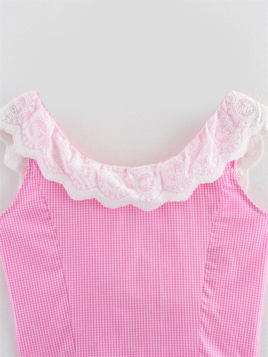 Top Encaje Estilo Americano con Tirantes Ajustables - Image 8