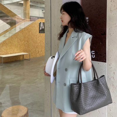 Bolso Tejido en Piel de Oveja Auténtica para Mujer - Image 12