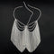 Women's Ethnic Su Shui Style Diamonds Hair Chain Mask Silvery B