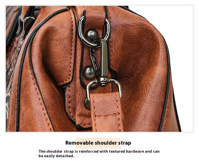 Bolso de Cuero Artesanal Tallado para Mujer con Diseño Asimétrico - Image 28