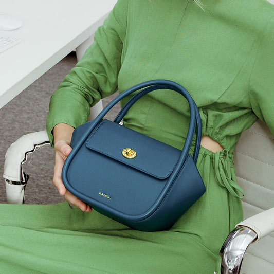Bolsa Mensajera Artesanal de Cuero Genuino para Mujer