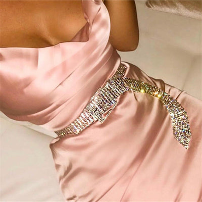Cadena de Cintura con Diamantes Engarzados en Diez Hileras - Image 10