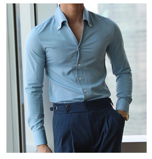 Camisa Italiana de Cuello Clásico para Hombre - Colección Otoño - Image 8