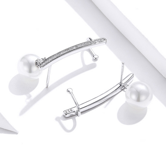 Aretes de Plata S925 con Perla para Mujer - Image 14