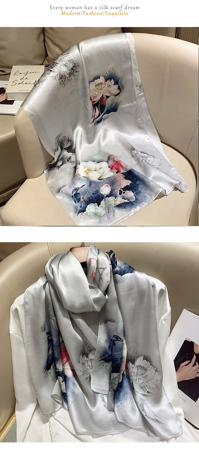 Pañuelo de Seda Hangzhou Premium Largo - Image 33