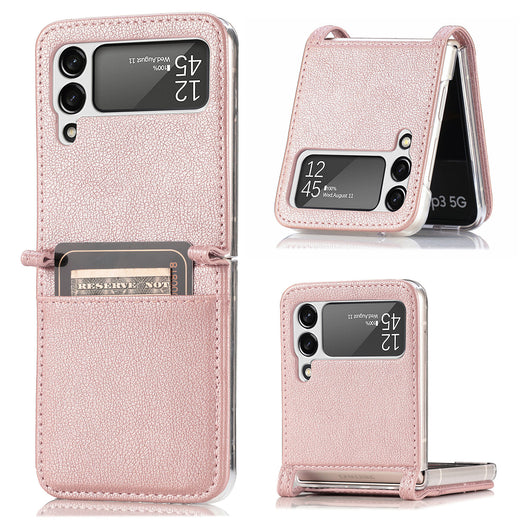 Funda Protectora de Cuero con Cartera para Teléfono Plegable Abatible - Image 11