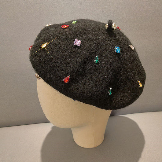 Boina Diamante Negra - Gorro Pintor Versátil y Cálido - Image 3