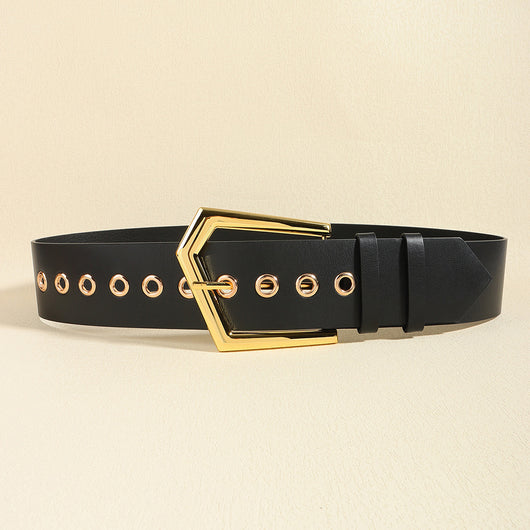Cinturón Elástico Metálico Negro Ajustable - Accesorios de Moda para Abrigos y Faldas - Image 6