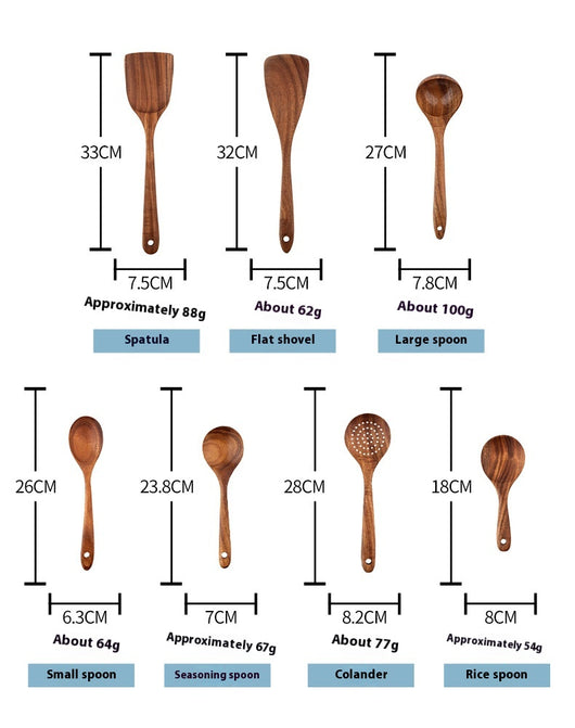 Espátula de Madera con Mango Largo Antiadherente - Utensilios de Cocina Profesionales - Image 7
