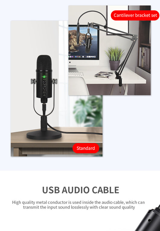 Micrófono Condensador USB para Grabación en Casa y Estudio - Image 8